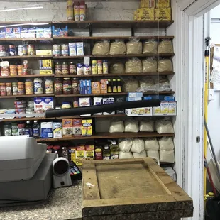 a view of a food store