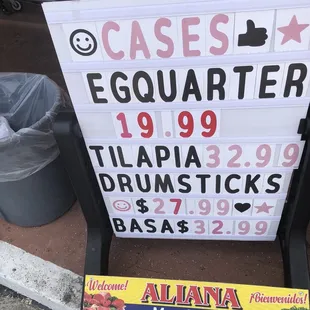 a sign for the restaurant