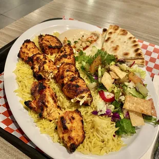 Chicken Kabob Plate