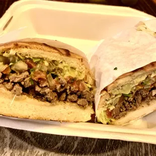 Carne asada torta sandwich $7.99