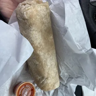 Ham cheese potato burrito