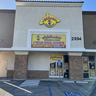 the front of the store