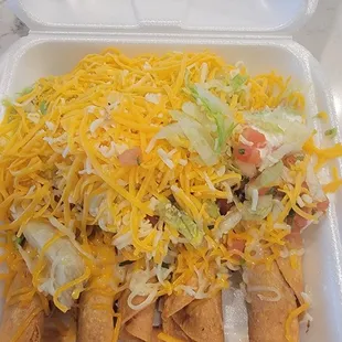 5 Chicken Flautas $5.99 delicious !