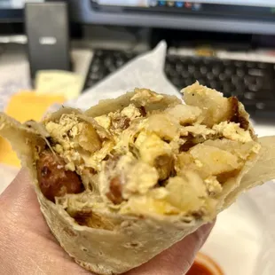 Sausage Burrito Breakfast