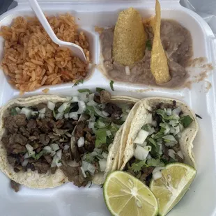 3 mini tacos specials plate