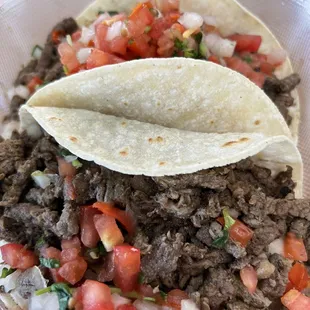 Beef tacos