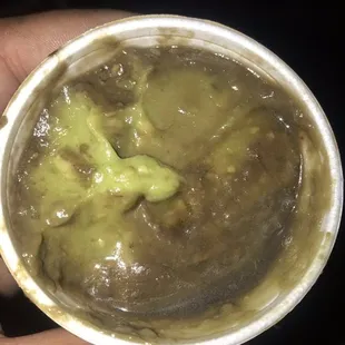 The &quot;yummy&quot; side of guacamole I received &amp; paid extra for