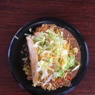 #2 Beef Taco Plate