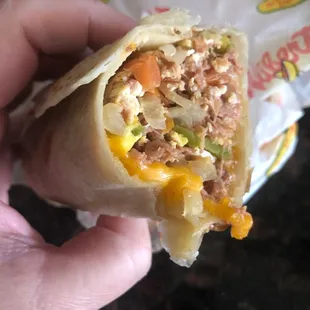 Machaca breakfast burrito