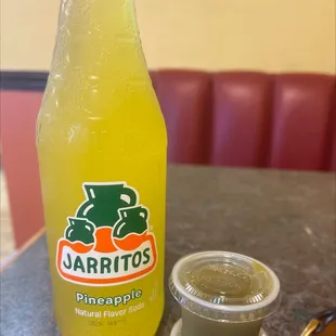 a bottle of pineapple juice