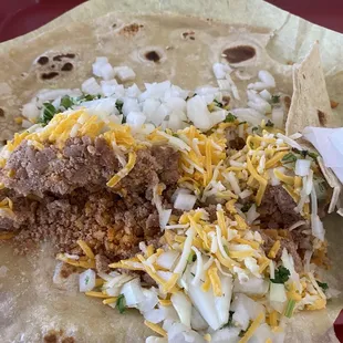 Bean Rice  and Cheese Burrito