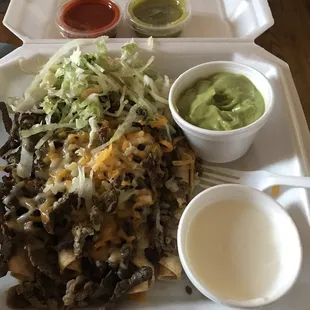 My To Go. Specials come with a FREE 16oz soda 5 Rolled Tacos Supreme. I order my sour and guacamole on the side.