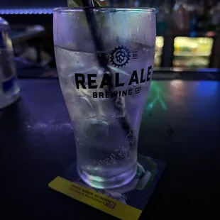  glass of real ale