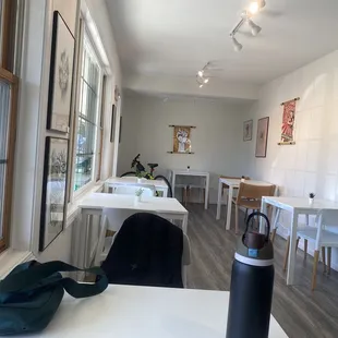 Quieter seating area in the back