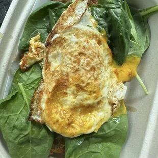 spinach egg cheese