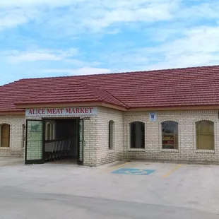 the front of the building