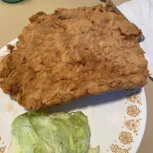 The breaded tenderloin was delicious.