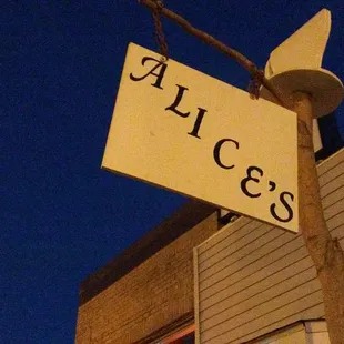 a sign on a pole