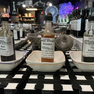 These infused balsamic are so good. Mango Sriracha is good on salmon or veggies!