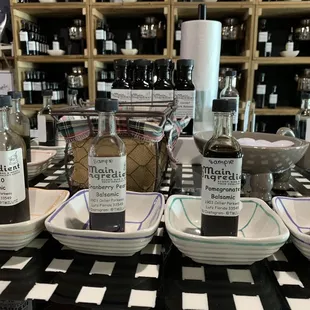Sample the infused balsamic vinegars. My two favorites are cranberry pear and bourbon.