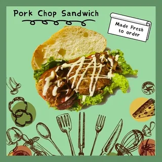 8. Pork Chop Sandwich