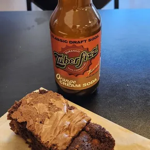 Brownies are dang big and have lots of walnuts joining the chocoparty.