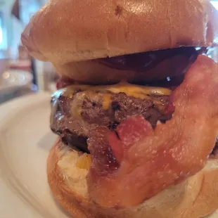 Side view of the Rodeo Burger