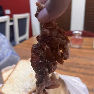 A mess. Uncut fatty rib tips.