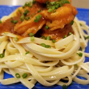 Basil Papaya Sauce and Pasta