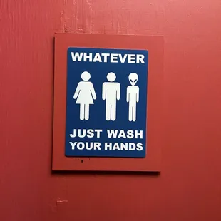 Funny bath sign