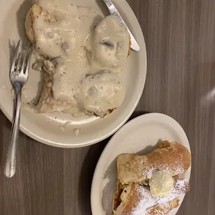 a plate of food and a fork