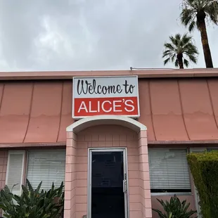 the front of alice&apos;s