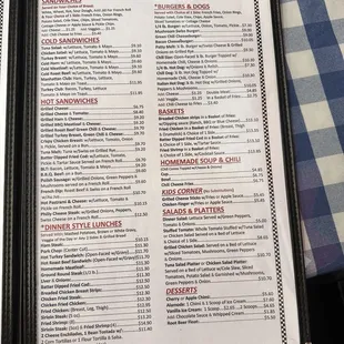 Lunch Menu