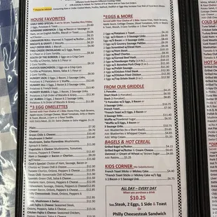 Breakfast Menu