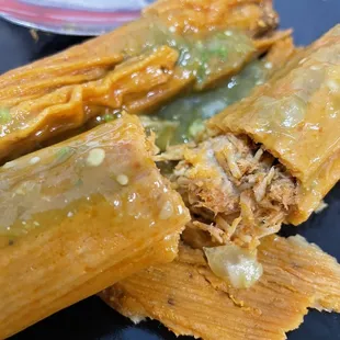 two enchiladas on a plate