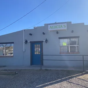 Outside of Alicia's