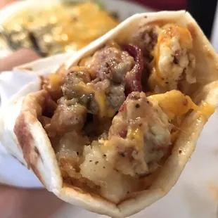 The "Heart Attack" breakfast burrito
