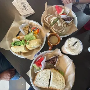 Turkey &amp; Avocado, Chipotle Chicken &amp; Pink Cloud