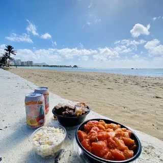 Potato Mac Salad with Imitation Crab