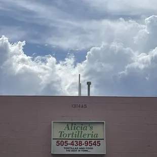 a sign on the side of a building