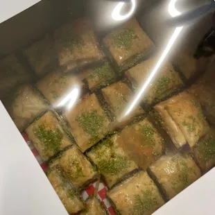 a box of baklaa