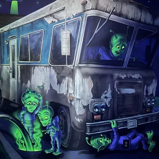 Castle Noel (the Christmas museum) where cousin Eddie's actual RV from the movie is parked upstairs- loved that they gave nod to  it here