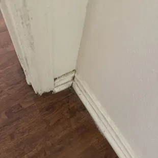 Dirty baseboards