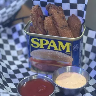 Spam fries were delicious