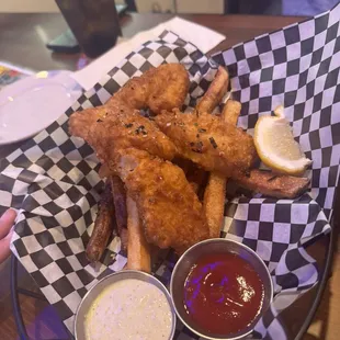 Fish and chips were yummy!