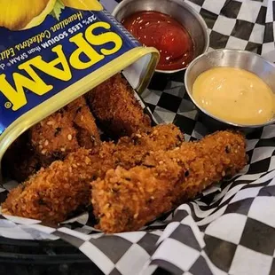 Spam fries to cross your eyes