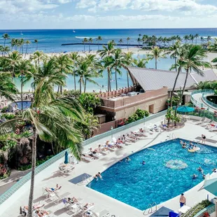 Pool Deck at the Ilikai Hotel Vacation Rentals