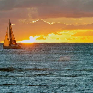Sunset at Waikiki Beach
