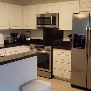 Full kitchen with all the amenities including additional items such as an airfryer and rice cooker