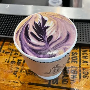 Ube Latte (no added sugar)